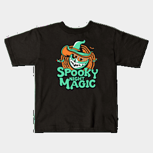 Spooky night magic Kids T-Shirt